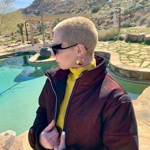 I AM GIA Road Warrior Cropped Puffer XS